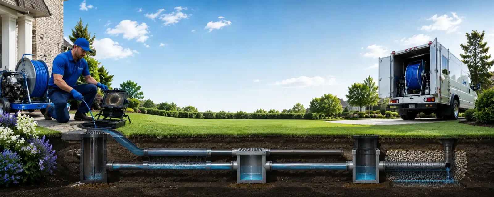 Outdoor drain cleaning information for Dameron, MD